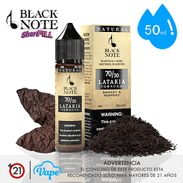 Black Note Shortfill - Latakia Tobacco 50ml