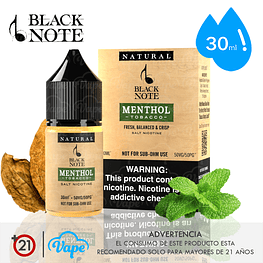 Black Note Salt - Menthol Blend 30ml