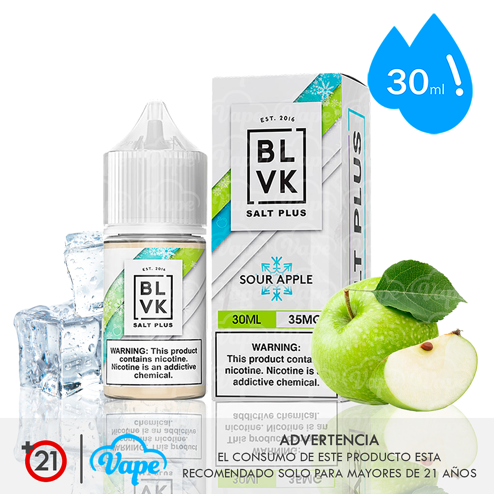 BLVK Salt- Sour Apple Ice 30ml