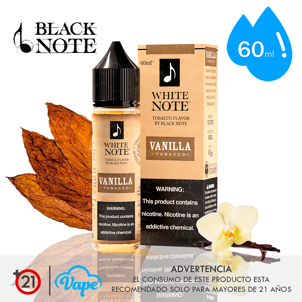 White Note Shortfill - Vanilla Custard 60ml
