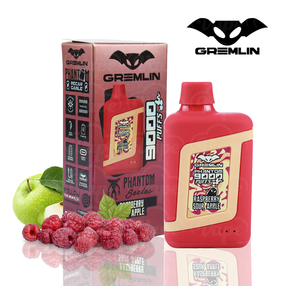 Gremlin Phantom 9000puff - Raspberry Sour Apple