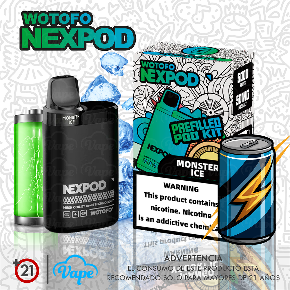 nexPOD Kit Monster Ice 5.0%