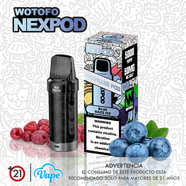 Cartucho nexPOD - Blue Razz Ice 10ml 5.0%