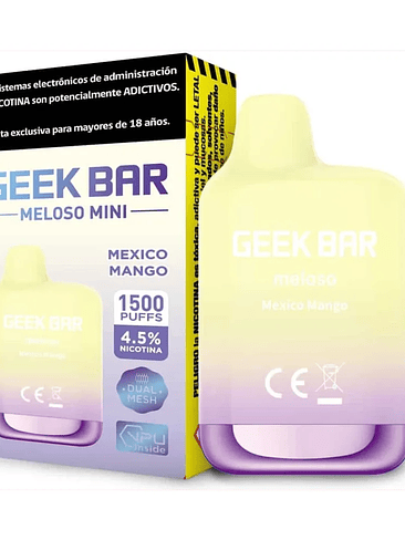 Geek Bar Meloso Mini 1.5K Puff Mango Ice 1