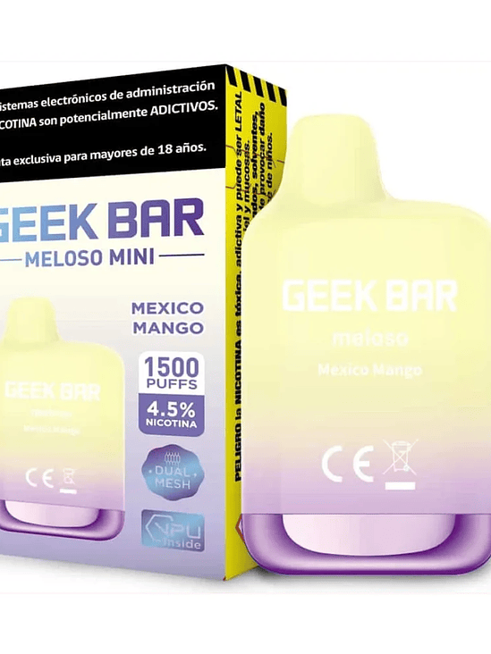 Geek Bar Meloso Mini 1.5K Puff Mango Ice 1