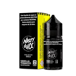 Nasty Salt Nic Vanilla Tobacco Silver Blend 30ml 3.5%