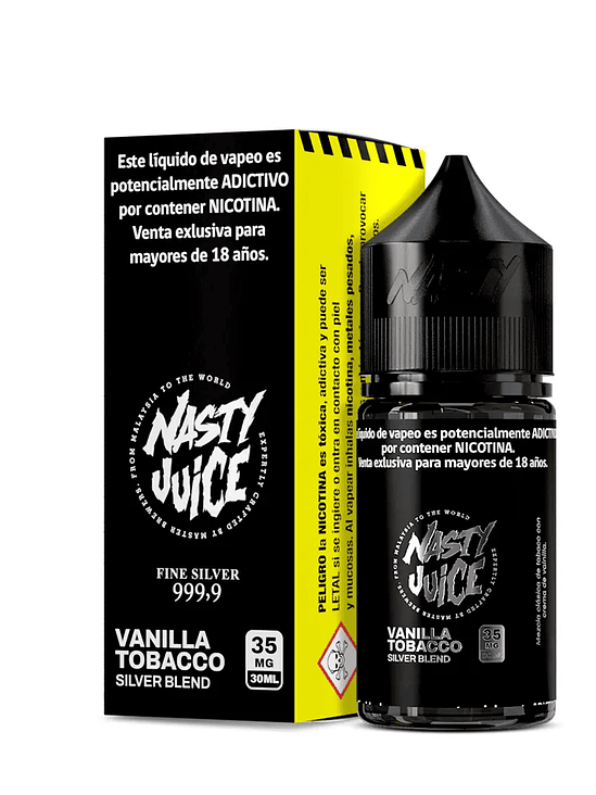 Nasty Salt Nic Vanilla Tobacco Silver Blend 30ml 3.5% 1