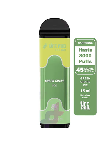 Life Pod Recarga Green Grape ICE 8K 1
