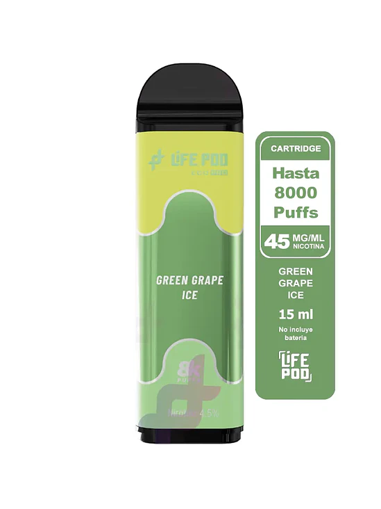 Life Pod Recarga Green Grape ICE 8K 1