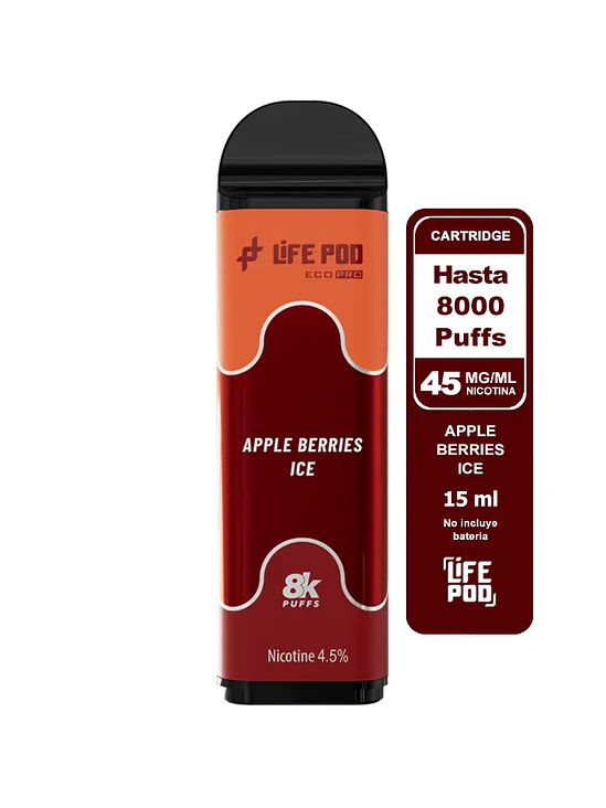 Life Pod Recarga Apple Berries ICE 8K 1