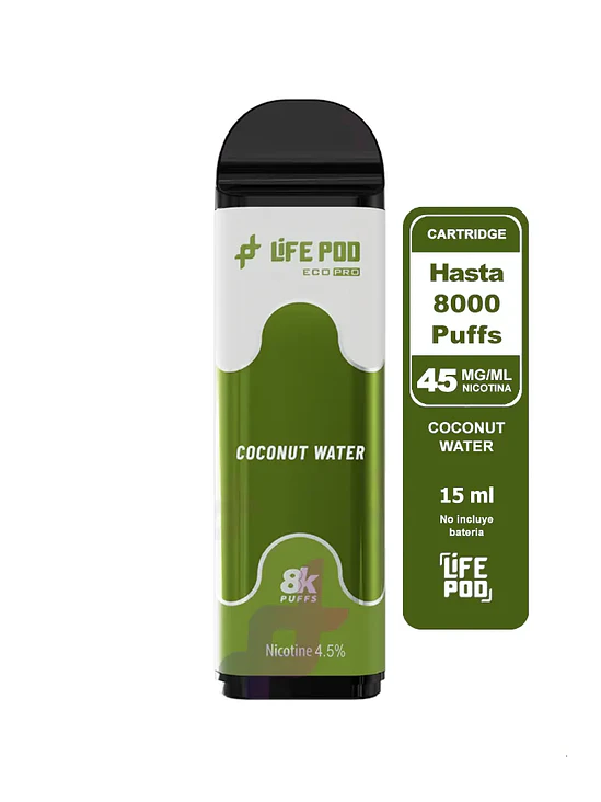 Life Pod Recarga Coconut Water 8K 1