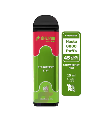 Life Pod Recarga Strawberry Kiwi 8K 1