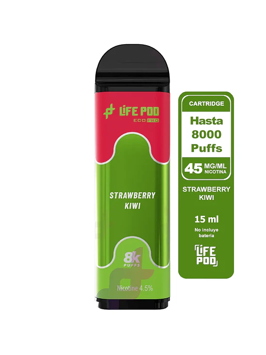Life Pod Recarga Strawberry Kiwi 8K 1
