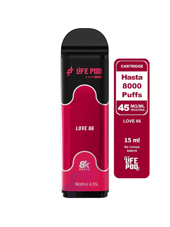 Life Pod Recarga Love66 8K 1