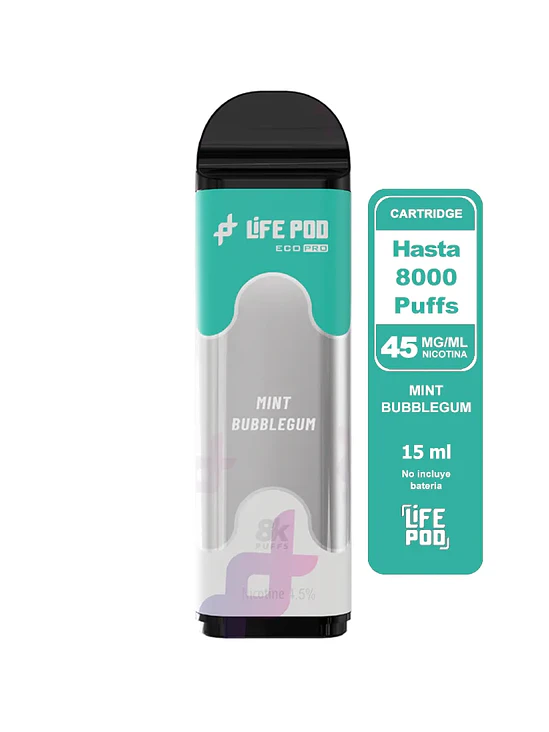 Life Pod Recarga Mint Bubblegum 8K 1