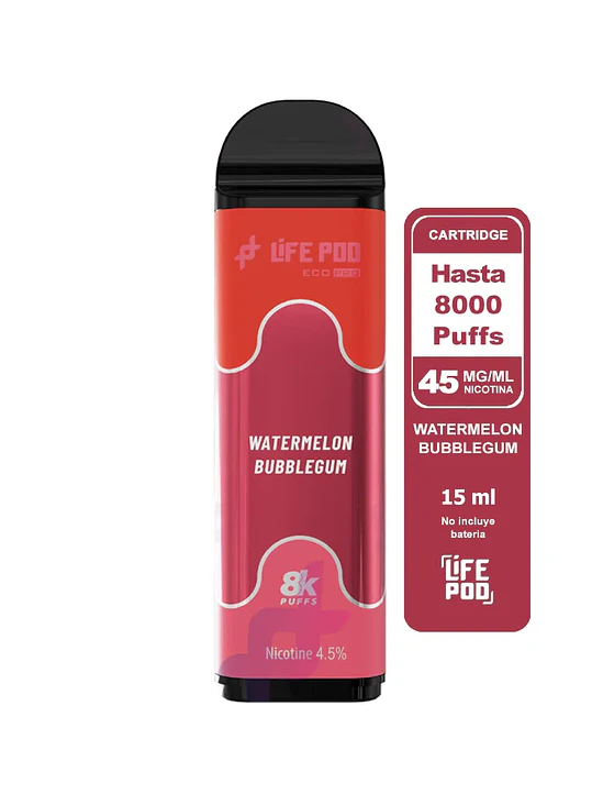 Life Pod Recarga Watermelon Bubblegum 8K 1
