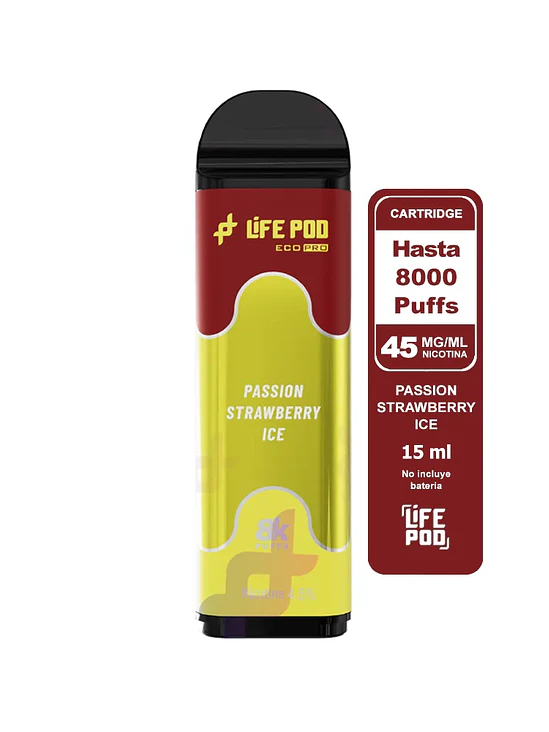 Life Pod Recarga Passion Strawberry Ice 8K 1
