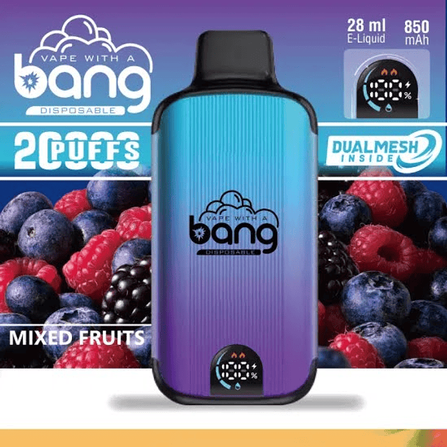 Vaporizador desechable Bang 20.000 puffs Sabor Mixed Fruits