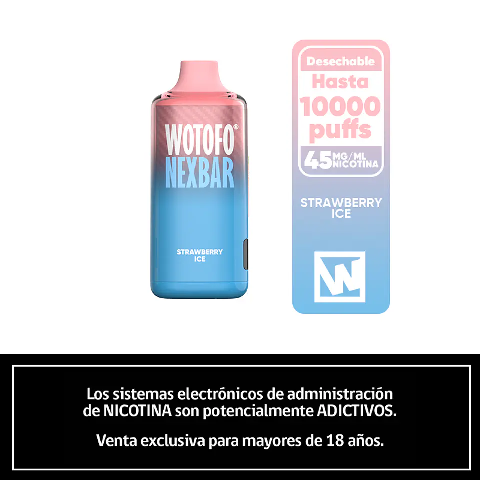 Nexbar 10000 Puffs – Strawberry Ice 1