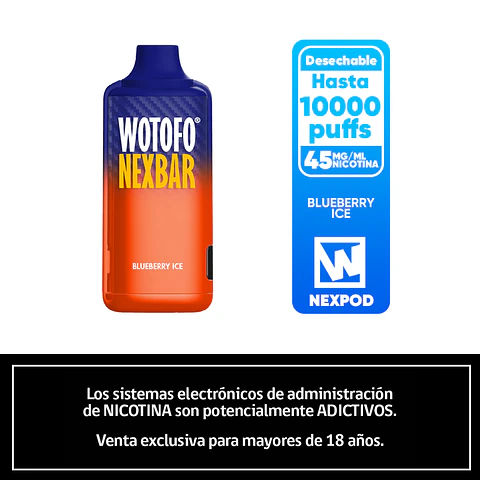 Nexbar 10000 Puffs – Blueberry Ice