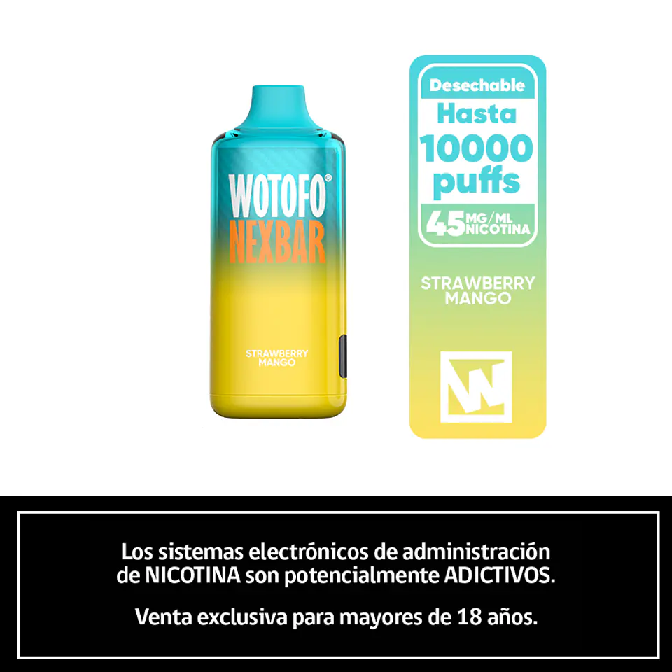 Nexbar 10000 Puffs – Strawberry Mango 1