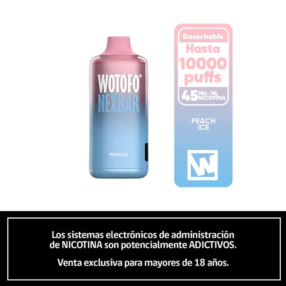 Nexbar 10000 Puffs – Peach Ice 1