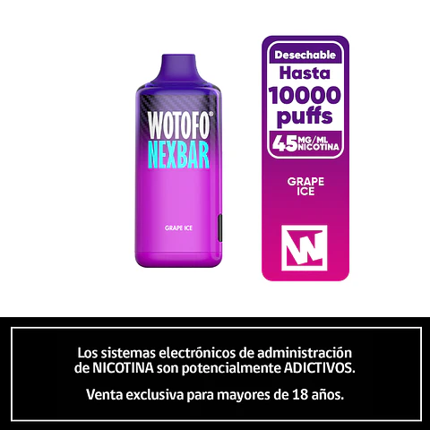 Nexbar 10000 Puffs – Grape Ice