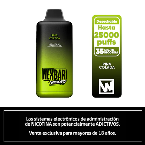 Nexbar 25K Puffs – Piña Colada