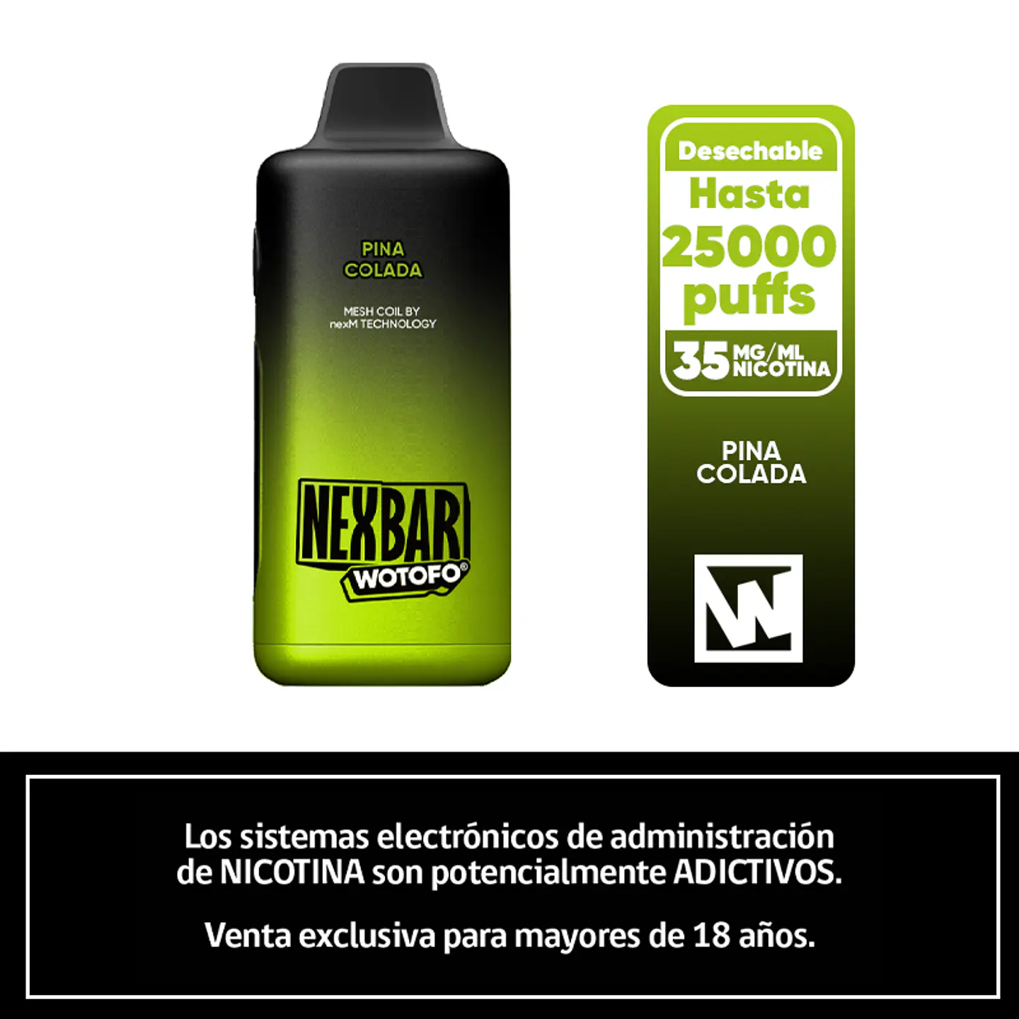 Nexbar 25K Puffs – Piña Colada 1