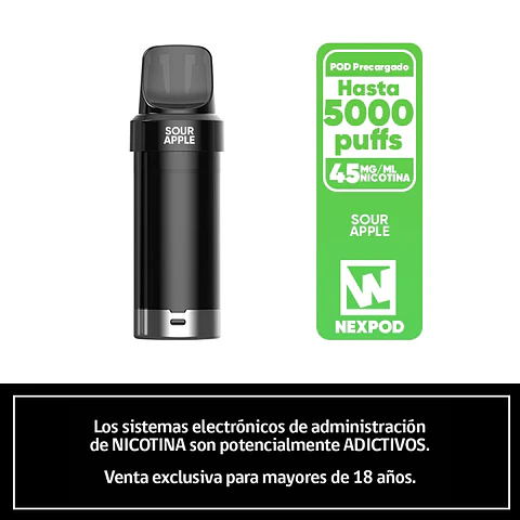 NexPOD Recarga 5000 Puffs – Sour Apple