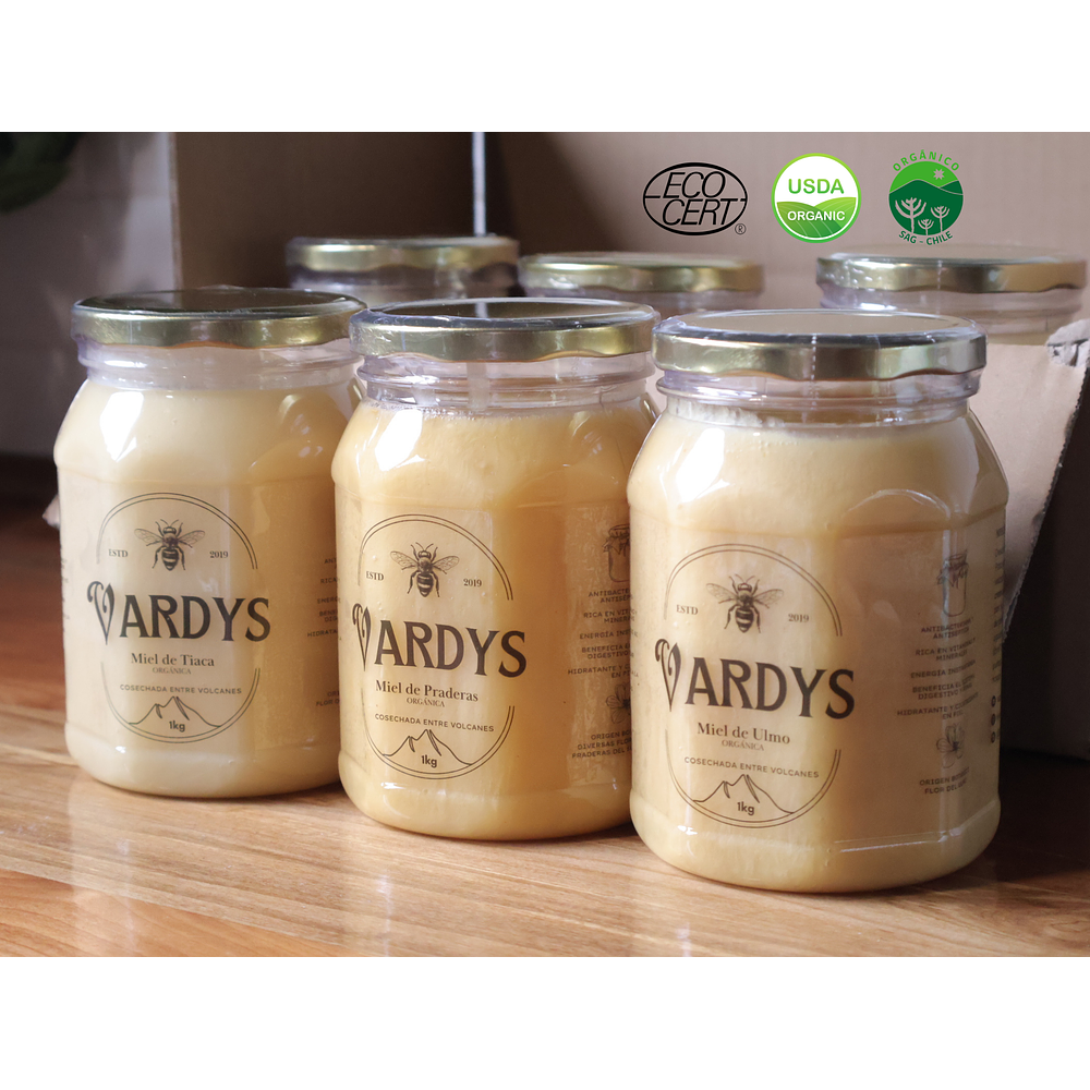 Cajas de Miel Vardys Orgánica 10kg