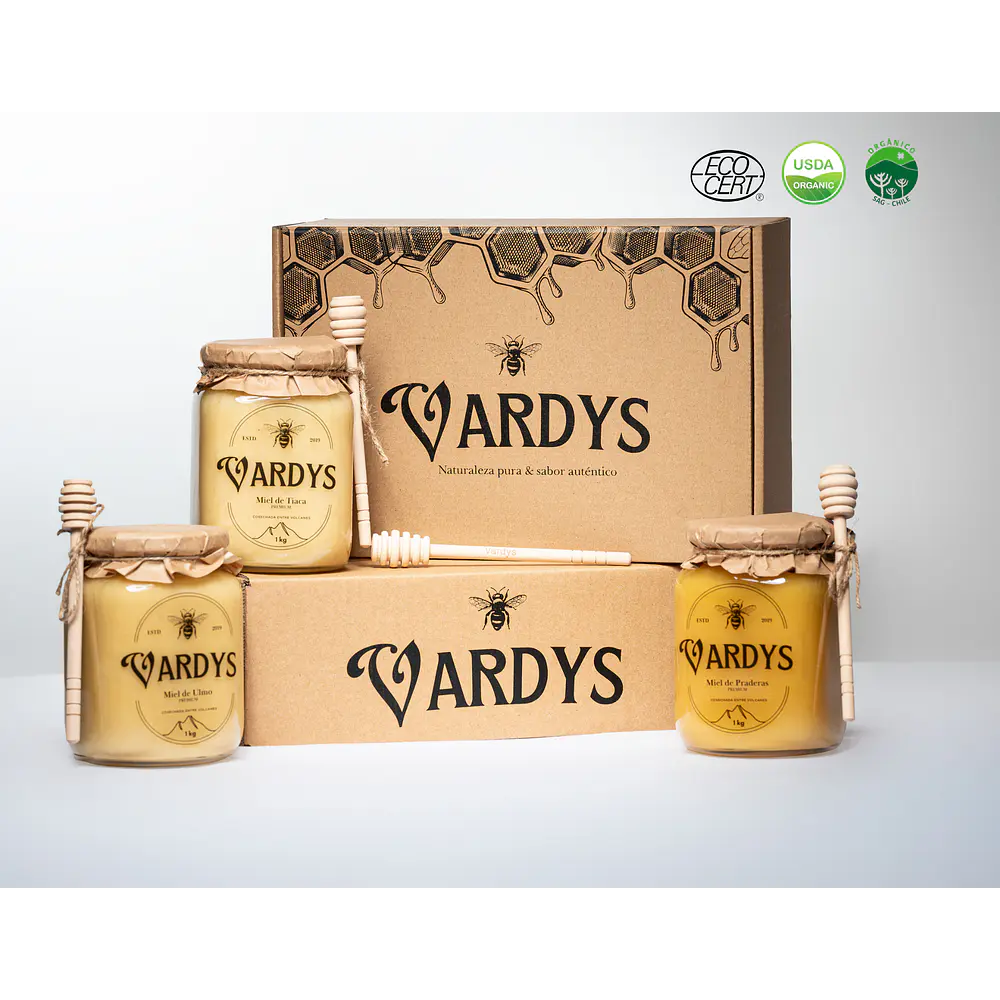 Miel Vardys Orgánica 1kg variedades