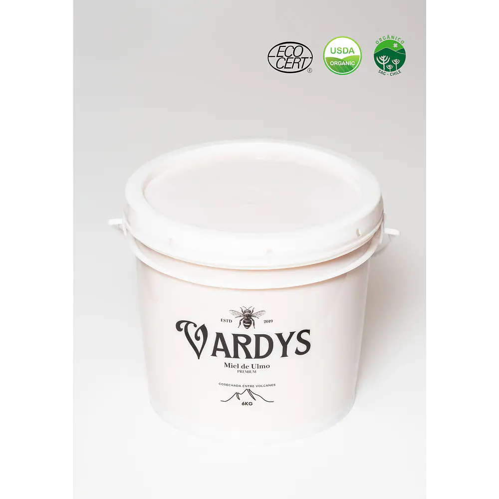 Miel Vardys Orgánica balde 6kg