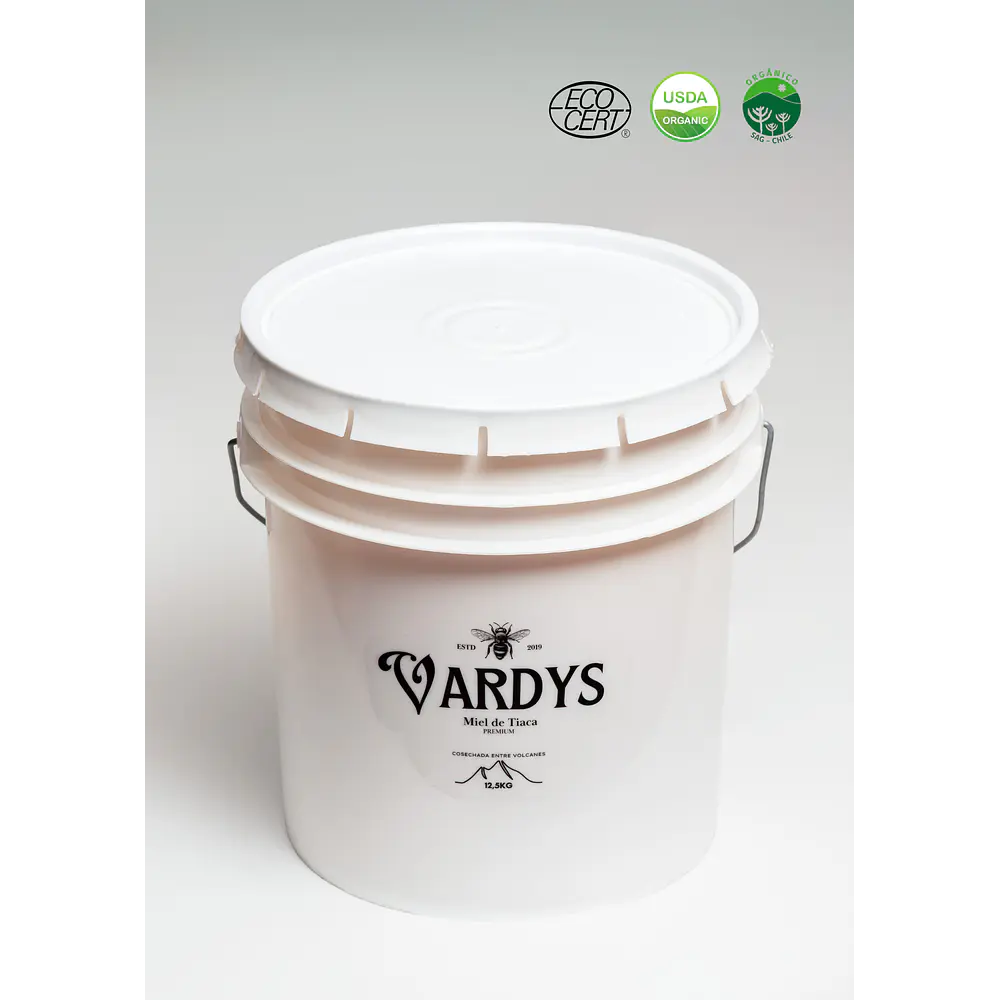 Miel Vardys Orgánica balde 12.5kg 