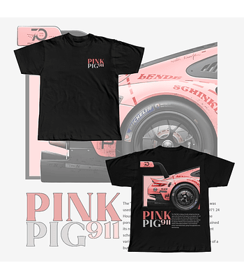 CAMISETA OVERSIZE PINK PIG 911