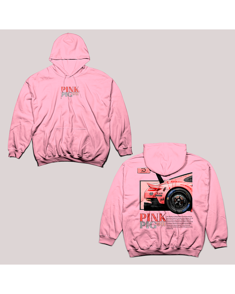 HOODIE PINK PIG 911