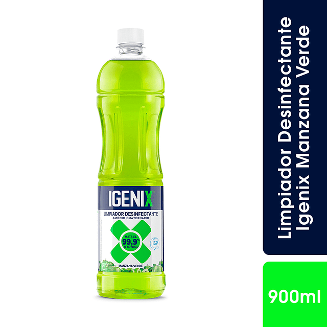 Limpiador Desinfectante Igenix Manzana Verde 900ml