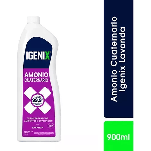 Amonio Cuaternario Lavanda Igenix 900ml