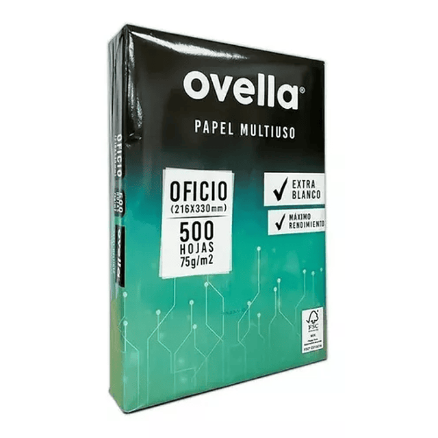 Resma Oficio Ovella 75 G/m2 X 500 Hojas