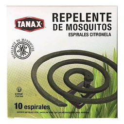 Repelente Mosquito En Espirales - Tanax 10 Uds