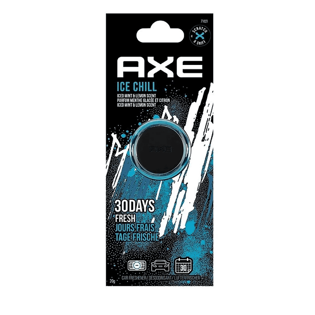 Aromatizador Para Auto Rejilla Axe - Ice Chill 19g