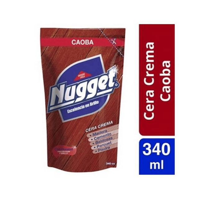 Cera Para Pisos En Crema Doypack 340cc Caoba - Nugget