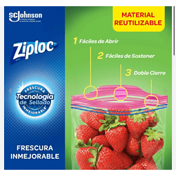 Ziploc Bolsas Multiuso Herméticas Para Conservar 12unid