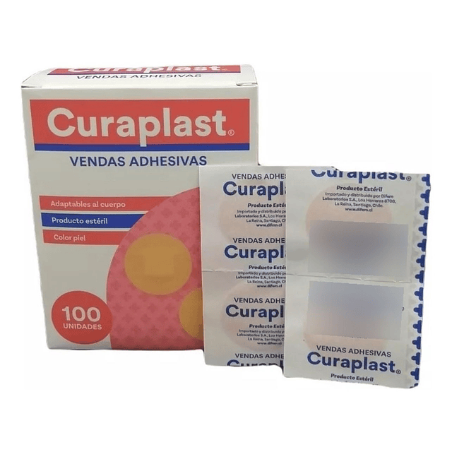 Parche Curita Curaplast 100unidades - Vendas Adhesivas