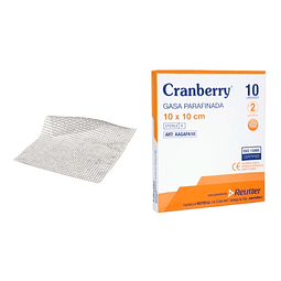 Gasa Parafinada Cranberry De 10cm X 10cm (1 Unidad)