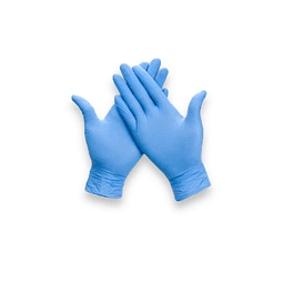 Guantes De Examen Nitrilo Extra Resistente 100uni Azul Tresor