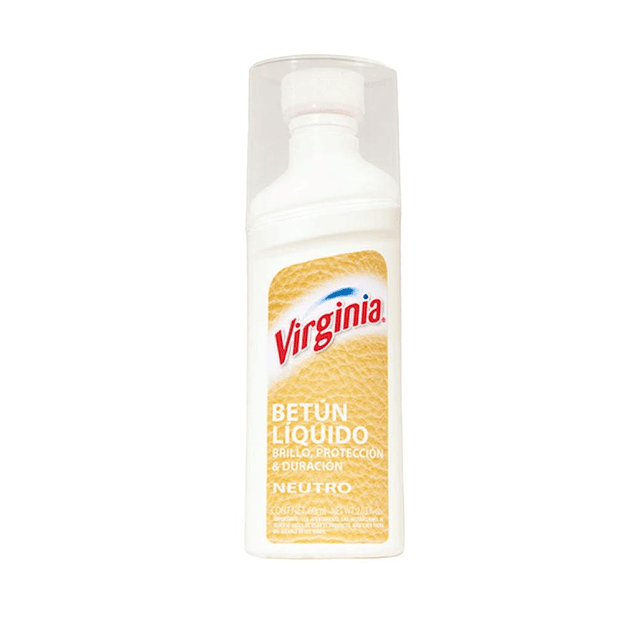 Betún Líquido Neutro Para Zapatos 60ml Virginia