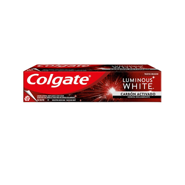 Pasta Dental Colgate Luminous White Carbon Activado 90gr