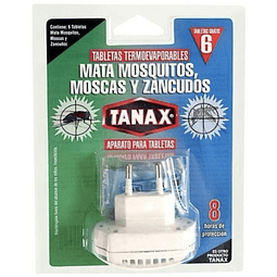 Aparato Repelente + 6 Tabletas Tanax Mata Mosquitos Y Zancudos