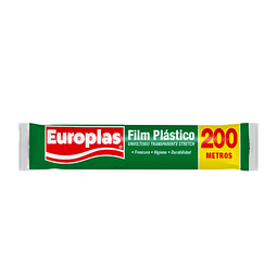 Papel Film Transparente 1 Rollo De 200 Mts Europlas